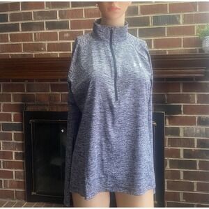 Under Armour Pullover Womens Size L Sweatshirt Jacket Gray Sports Comfort‎